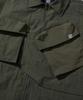 Kallapataleu Nylon Taslan Offset Zip Pocket Half Shirts - Khaki
