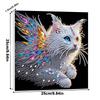 DIY Special Shape Drill Art Craft Pearl Diamond Painting with Frame 25x25cm Diamond Art Pearl Painting Kit for Adults Home Decor