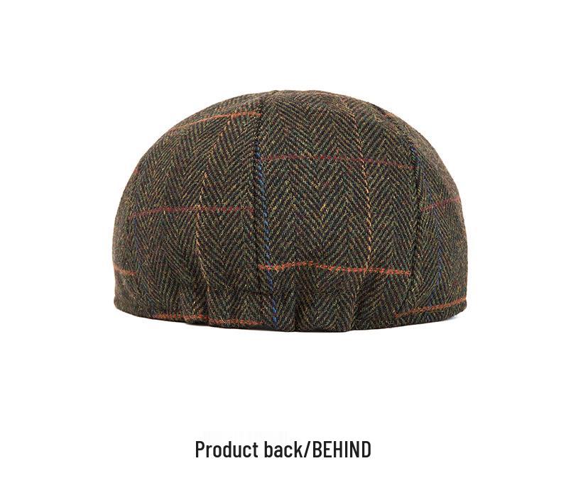Men's Retro Octagonal Wool Felt Beret - Warm Autumn/Winter Painter-style Flat Newsboy Cap
