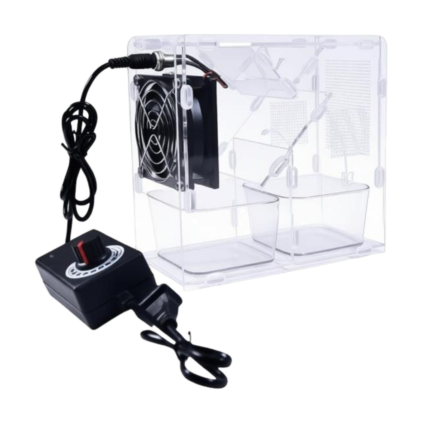 

Очиститель зерна для птиц с двумя бункерами, портативный акриловый инструмент для очистки семян для корма птиц и проса