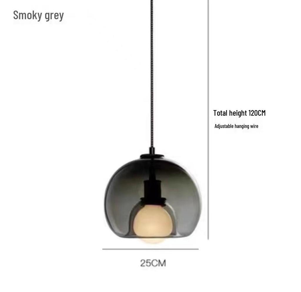 Modern Nordic Glass Pendant Light for Coffee Shop or Bedroom