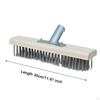 Deck Scrub Brush Head Stainless Steel Wire Rough Multi Purpose Push Broom Scrubber