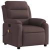 Fauteuil de massage inclinable - VIDAXL - Marron foncé - Tissu - 1 place - Relaxation