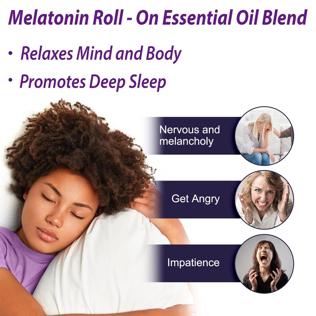 10ml Body Treatment Roll-On Essential Oil Wrist Application Roll-On Massage Treatment Essential Oil