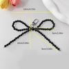 Cute Bowknot Beaded Pendant Cellphone Charm Phone Chain Functional Keychain Ornament Keyring for Bag Purse Backpack