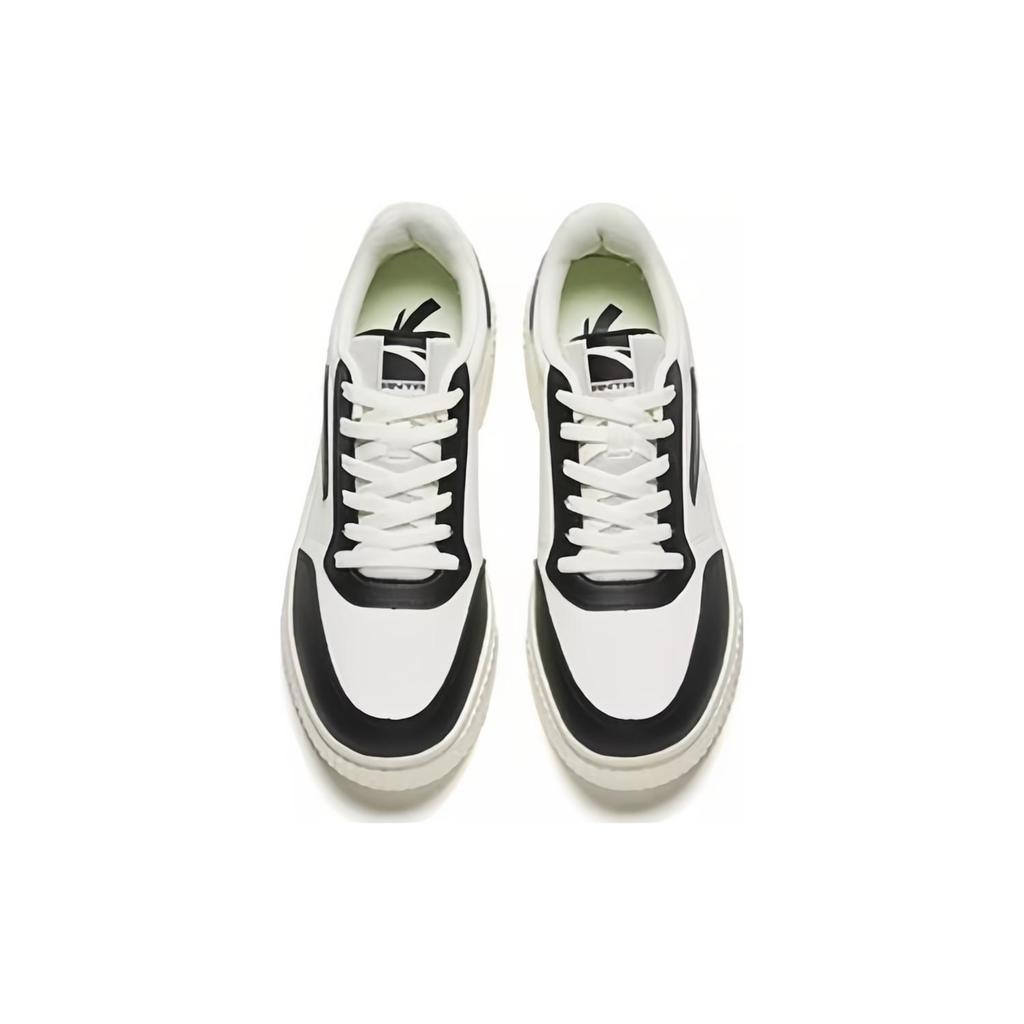 New Anta Low Top Skateboard Shoes Men's White Black 912358005-7