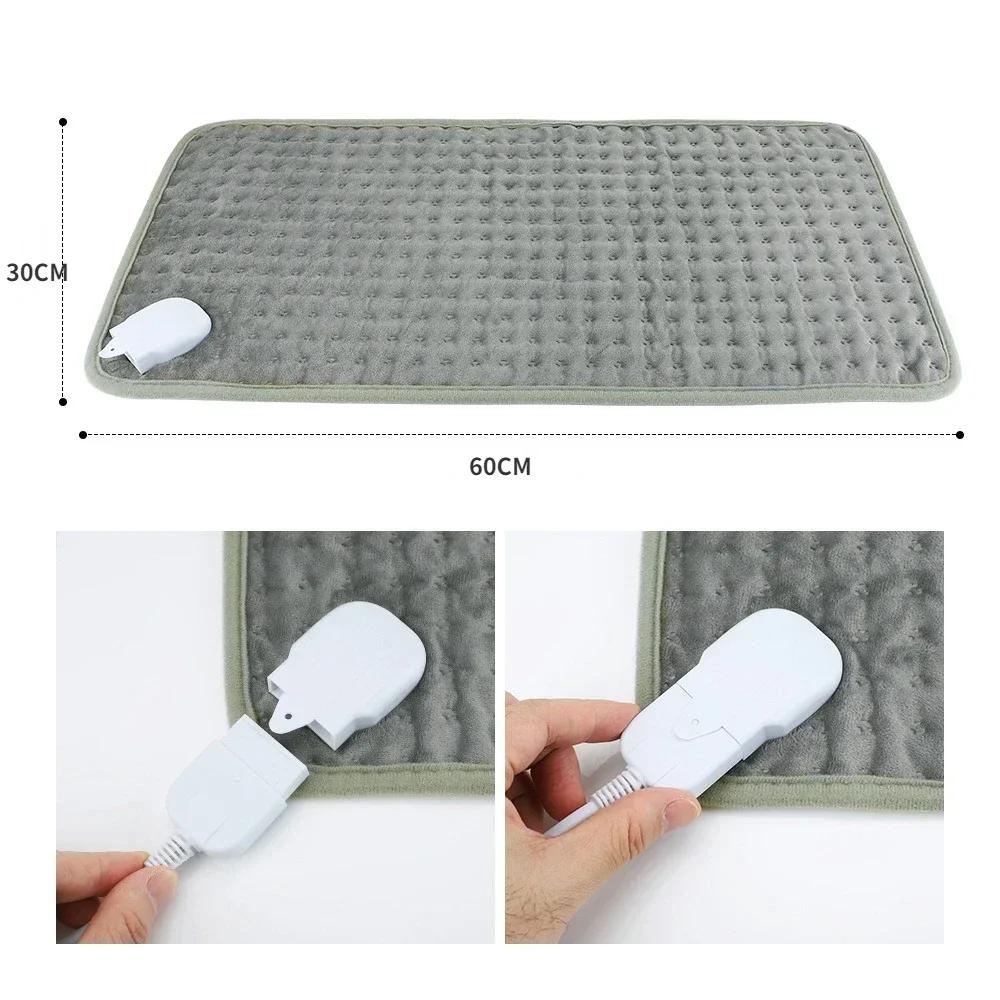 Elektrische Heizdecke, gemütlicher, weicher 2-lagiger Flanell, beheizt mit 9 Heizstufen und 4-Gang-Zeitsteuerung, waschbar, für den Wintergebrauch im Homeoffice