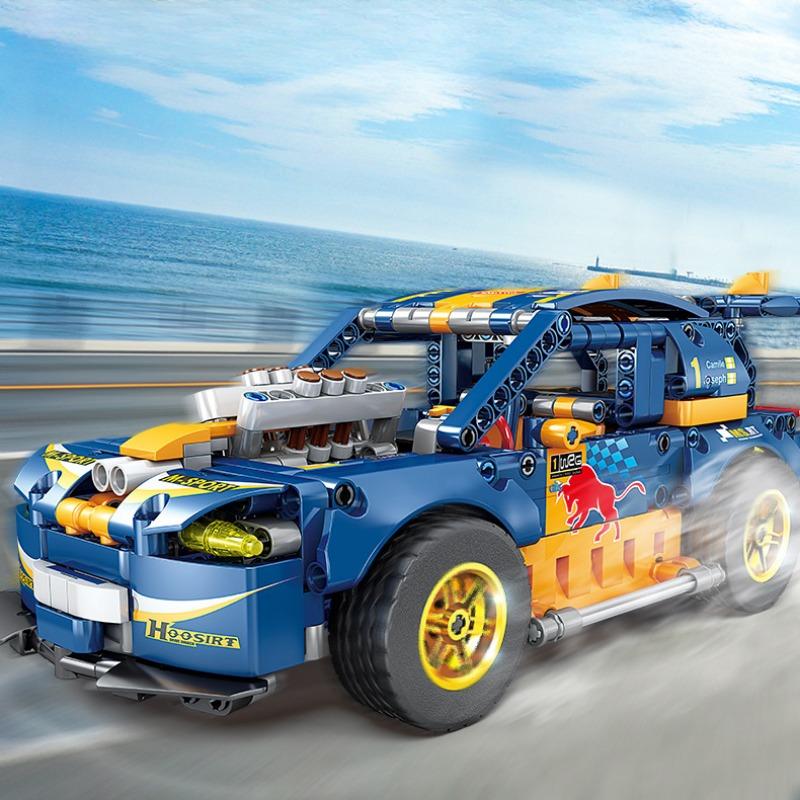 KAZI Building Block Huili Sports Car Racing Series Children's Puzzle Building Block Diy Assembly Model Boy Toy Gift