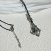 Adjustable Crystal Cage Necklace For Natural Stones Mesh Pendant Clavicle Chain Unisex Jewelry Gift For Men And Women