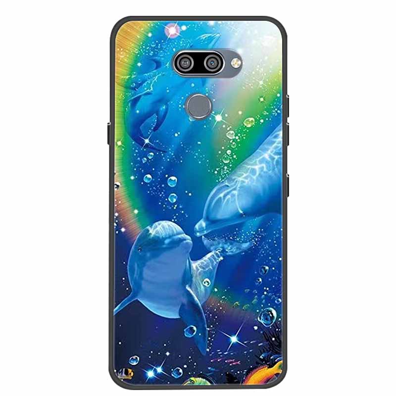 For LG LG Q60 Cases K50 / V50 G8S Thinq Soft TPU Silicone Back Cover for LG V40 Thinq Phone Cases Cartoon Bumpers For LGQ60 Q 60