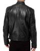 European & American Style Men's Stand-up Collar Leather Motorcycle Jacket with Logo
