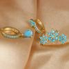 Eleganti Orecchini Pendenti a Forma di Fiore a Goccia, Un Lussuoso Regalo per Donne, Adatti per l'Uso Quotidiano o Feste, Accessori per le Feste