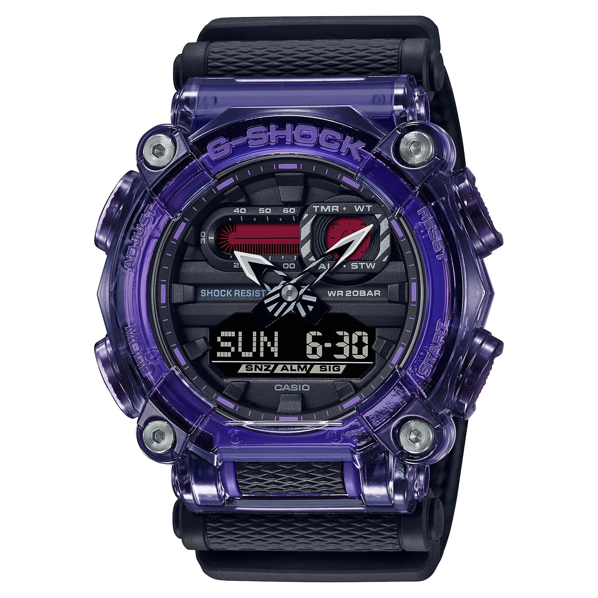 Casio G-SHOCK Men s Resin 200M Water Resistant Analog Shock Resistant Quartz Watch GA-900TS-6A чёрный