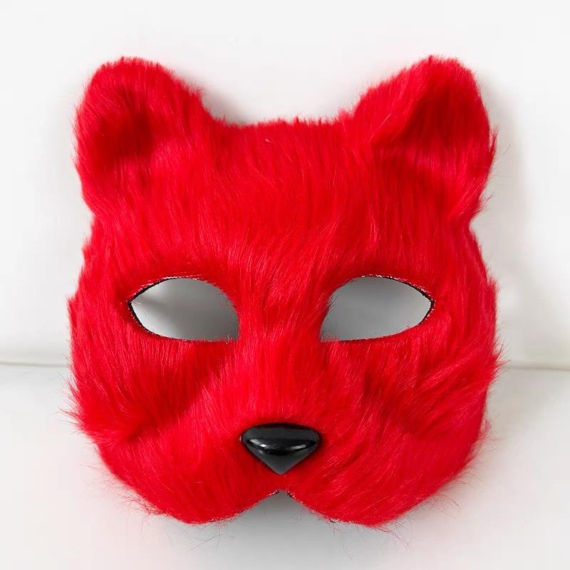 

Внешняя торговля Лиса Длинные Волосы Полумаска для лица Хэллоуин Маскарад Реквизит для вечеринки Маленькая Лиса Ляочжай Маска Феи Red Fox MJ