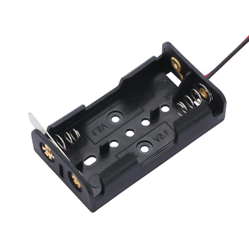 1Pcs Battery Holder Aa Battery Storage Case Battery Box With Leads For 1 2 3 4 Slots Aa Battery Box Diy Accessories