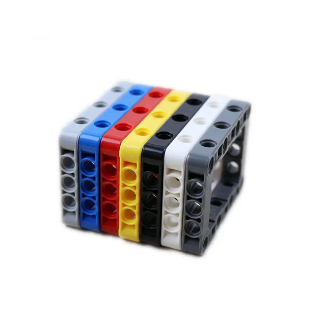 50 Pieces Square Huller Hole 5 x 7 64179 Technical Parts Beam 5 x 7 Open Center Thick MOC Toys for Children