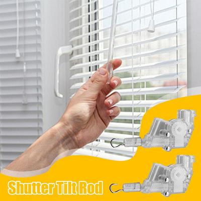 Wand Tilter 2 Pieces Hexagon-Shaped Blinds Control Wand Tilter Hook Connection Tool Maintenance Hardware For Apartment Cafe
