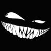 Demon Smiling Face Car Stickers RearWindshield Car Sticker Funny Auto BodvStyling Decoration Window Sticker VinyWaterproof