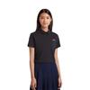 Li-Ning Casual Breathable Comfortable Solid Color Short Sleeve Polo Shirt Women tops Black APLV680-2