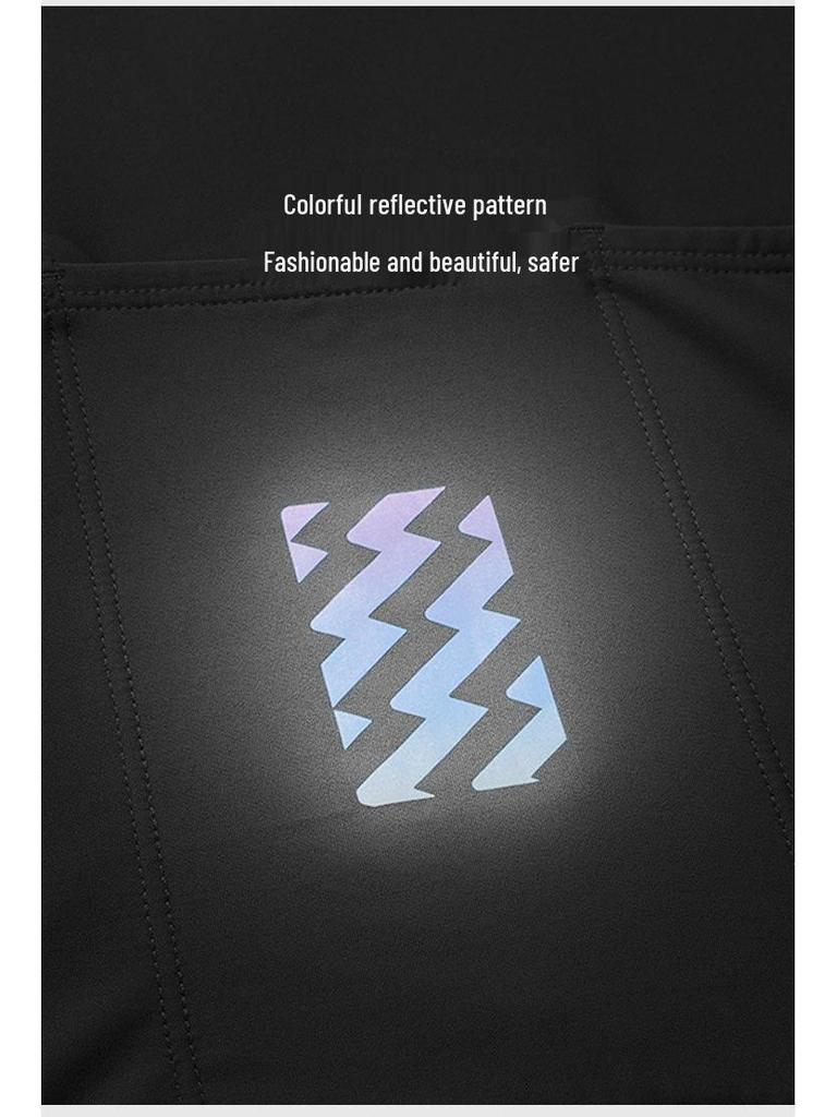 Lampaida Men's Breathable Thin Long Sleeve Cycling Jersey - Spring/Summer Road & Mountain Bike Suit
