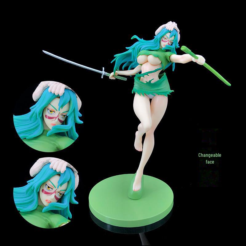 Nero Double-Headed Arrancar Model, Bleach Anime, Interchangeable 30th Blade Series Figure Ornaments.