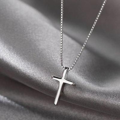 Mini Cross Necklace, Layered, Daily, Basic, Simple, Women's Necklace, Chain Necklace, Simple Necklace