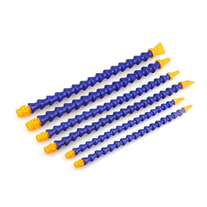 Round & Flat Head Universal Coolant Pipe 2/3/4 Points for Lathe Machine Tool - Flexible Gooseneck Oil/Water Pipe
