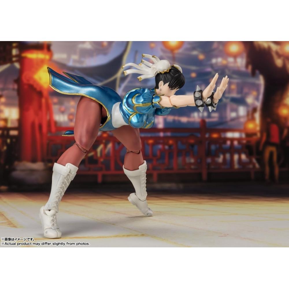 SHFiguarts Street Fighter Chun-Li -Outfit 2- Ca.. 150 mm große, bewegliche Figur aus PVC und ABS, bemalt