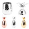 Cocktail Shaker Pineapple Shape Stainless Steel Polished Smooth Surface 500ml Drinking Shaker for Home Bar