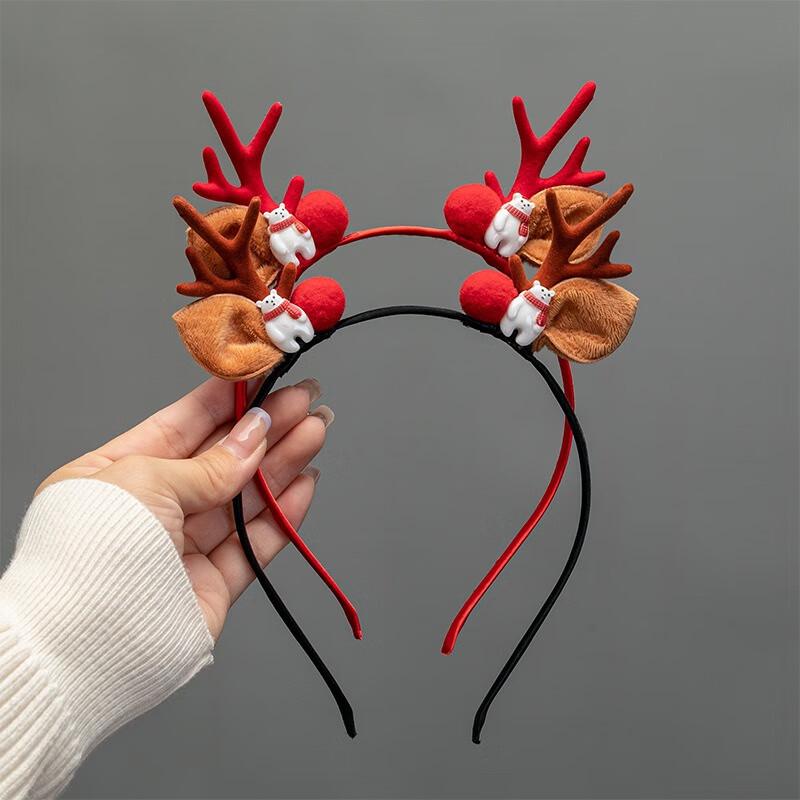 Christmas Reindeer Antler Hair Accessories 3-Pack