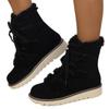 New Plus-size Shoes, Snow Boots, Fleece and Thickened Lace-up Warm Shoes, Cotton Boots, Women's Shoes