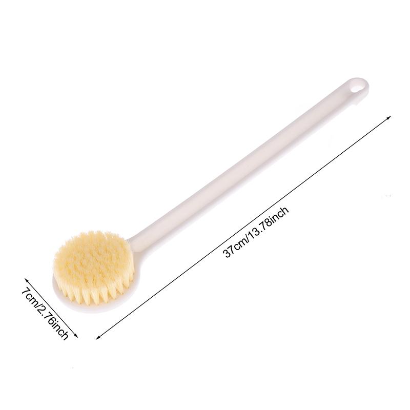 Long Handle Back Brush For Shower Soft Bristles Body Exfoliating Bath Brush Skin Health Shower Back Scrubber Bath Supplies