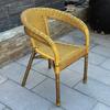 Reinforced Armchair with Backrest, Indoor Lounge Chair, Rattan Chair, Outdoor Chair, Rattan Woven Chair, Rattan Chair