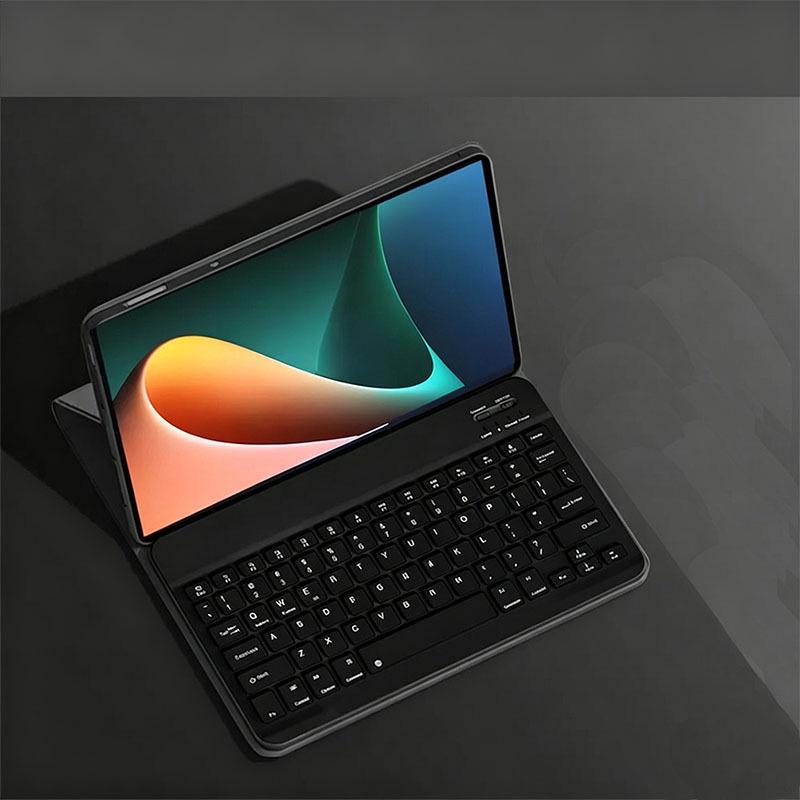 Compatible with Huawei MatePad SE 11" Tablet: Seven-Color Backlit Bluetooth Keyboard Case with Language Customization.