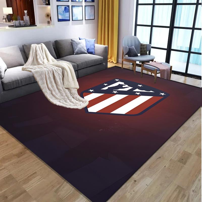 Football Club Pattern Rug, Indoor/Outdoor Mat, for Picnic, Gameroom, Bedroom, Office, Living Room, Home Decor Carpet, Birthday Gift