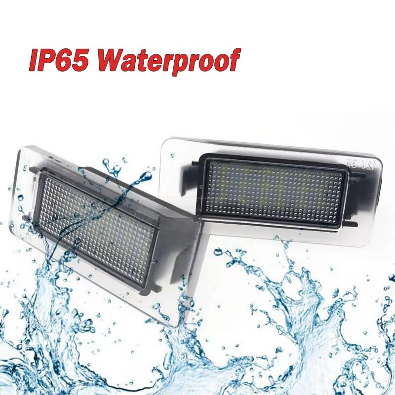 2x 18 LED White Car Number License Plate Lights Lamps Error Free For Nissan Serena C27 2016- Nissan Altima 2019- Car Accessories