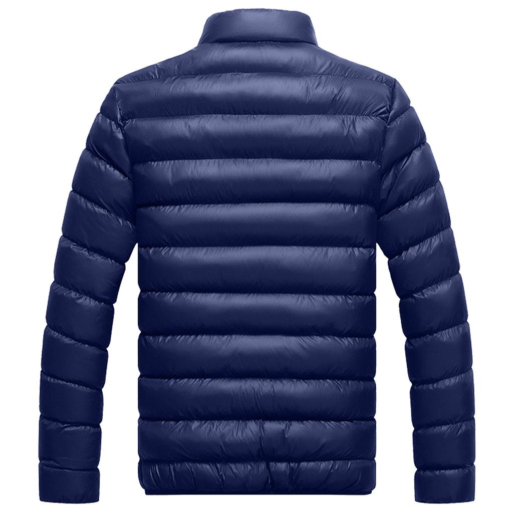Casual Warm Stand Collar Slim Winter Zip Coat Outwear Jacket Top Blouse