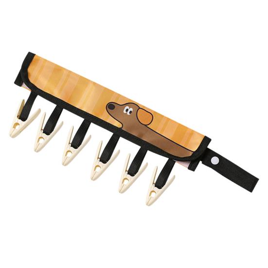 Portable Clothes Hanger Clothes Drying Hanger with 6 Clips Foldable Travel Laundry Organizer for Clothes Drying Rod Wardrobe Storage