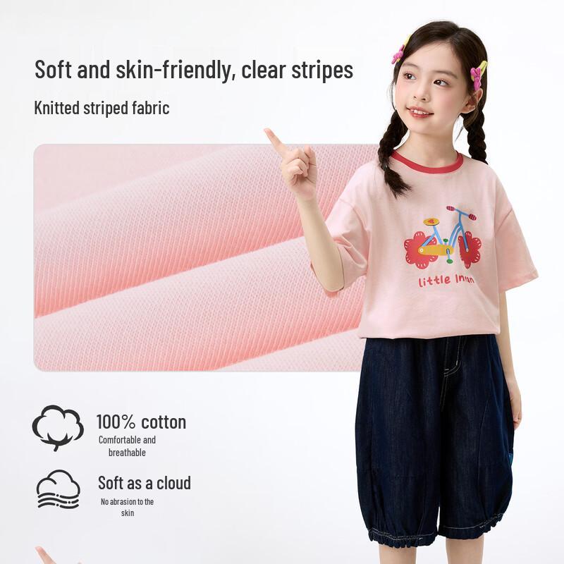 Girls' Pure Cotton Cartoon Long-Sleeve T-Shirt