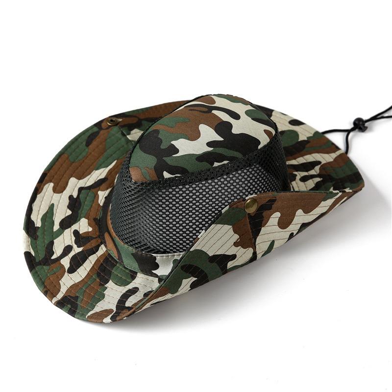 Fisherman Hat Men's Summer Camouflage Big Eaves Outdoor Fishing Sun Hat Sun Hat Construction Site Dry Farm Work Sun Hat