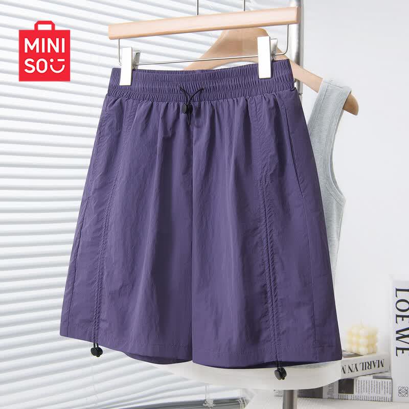 MINISO Women s Lightweight Cool-Touch Cargo Shorts S
