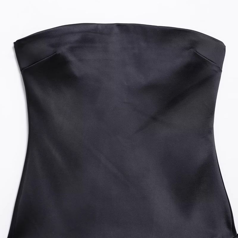 Zab Autumn New Women's Clothing Fashion Feng Shui Diamond Decorations Balloon Style Silk Satin Texture Dress 4772244