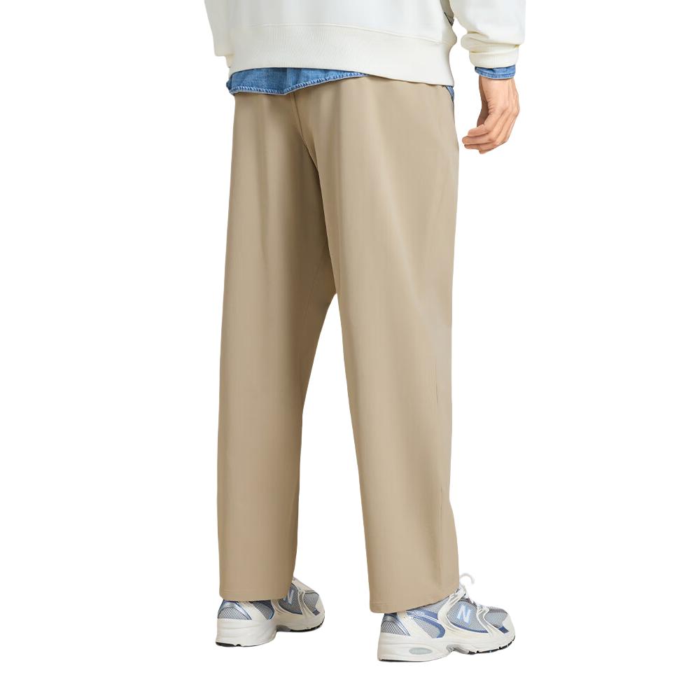 New Balance Casual Pants Men's Dark Khaki Moderate Straight Fit Pants NTF18041-DB