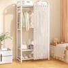 Simple Clothes Storage Rack with Curtain