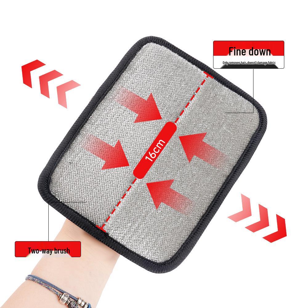 Pet Grooming Glove: Two-Way Static Hair Removal for Cats and Dogs