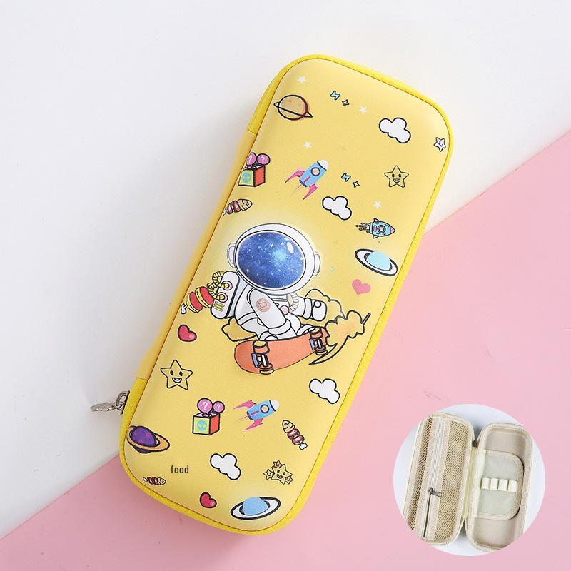 Bojin 3D Cartoon EVA Pencil Case - Large Capacity Stationery Box for School Students