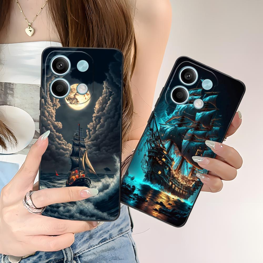 Pirate Corsair Mobile Phone Case for POCO M7 M6 M5 M4 M3 X7 X6 X5 X4 X3 Pro GT 5G Colorful Printing Cover Pretty Luxury Cover