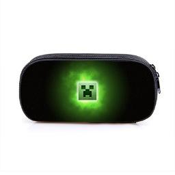 Minecraft Pencil Case Vertical Square Stationery Bag Polyester Game Merchandise Pencil Case single layer pencil case