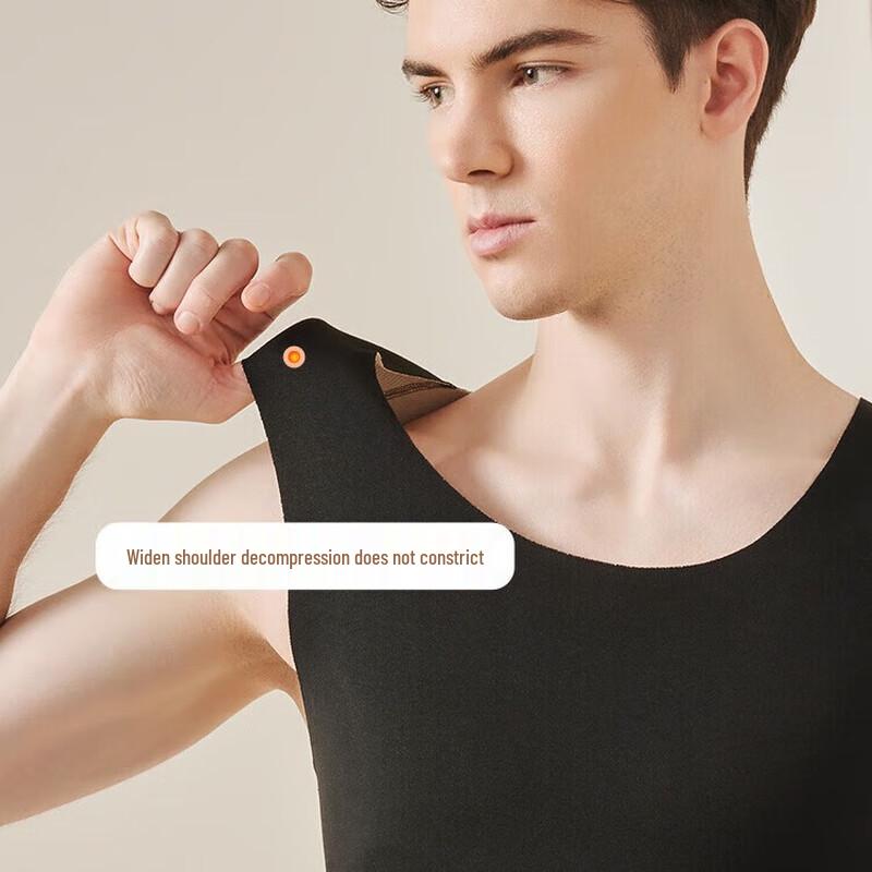Nanjiren Men's Seamless Thermal Dralon Vest