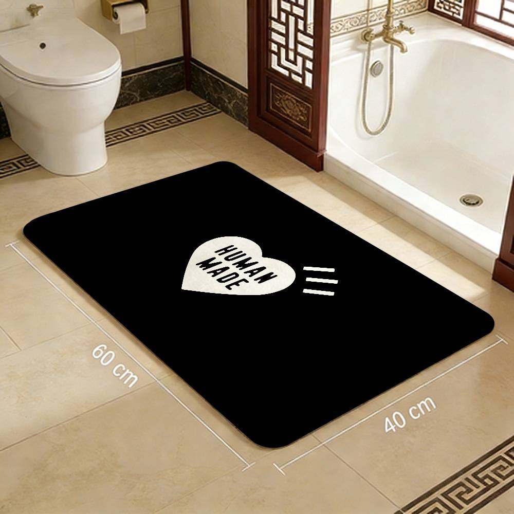 Luxury Brand NIGO H-HUMAN M-MADE Door Mat Nordic Style Bedroom Living Room Doormat Home Balcony Anti-Slip Alfombra